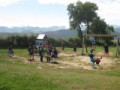 Zona de juegos con paisaje espectacular